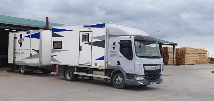 Camión para rectificación de volantes Francia