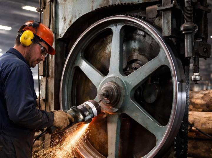 Spécialiste rectification volants de scies en France